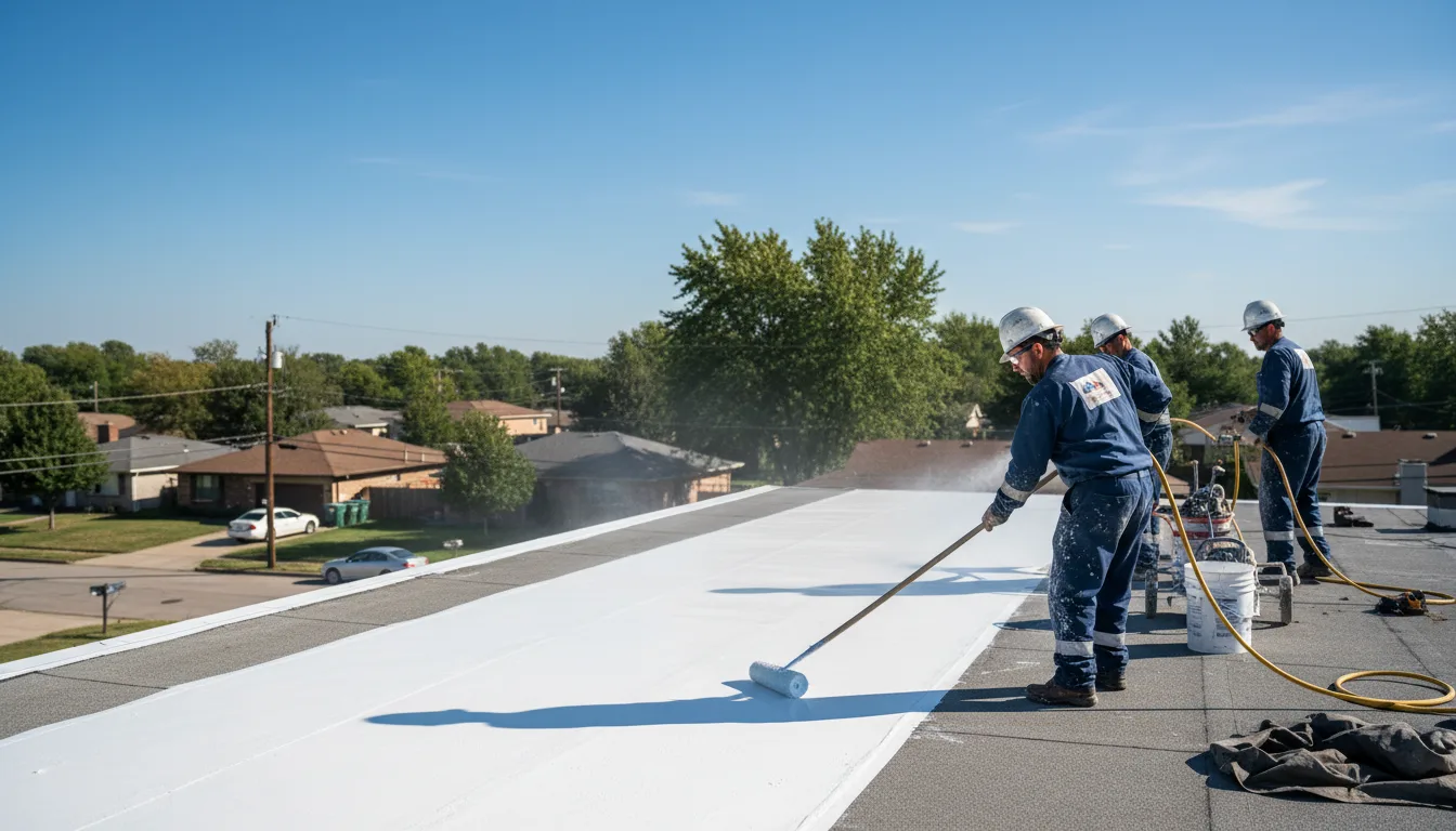Commercial roof coating in New Plymouth, OH near me